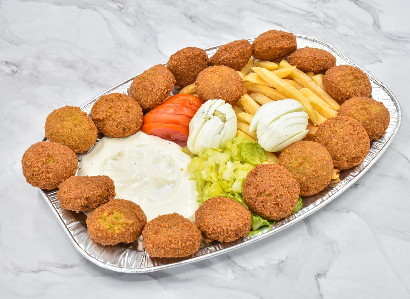 صحن فلافل مشكل صغير