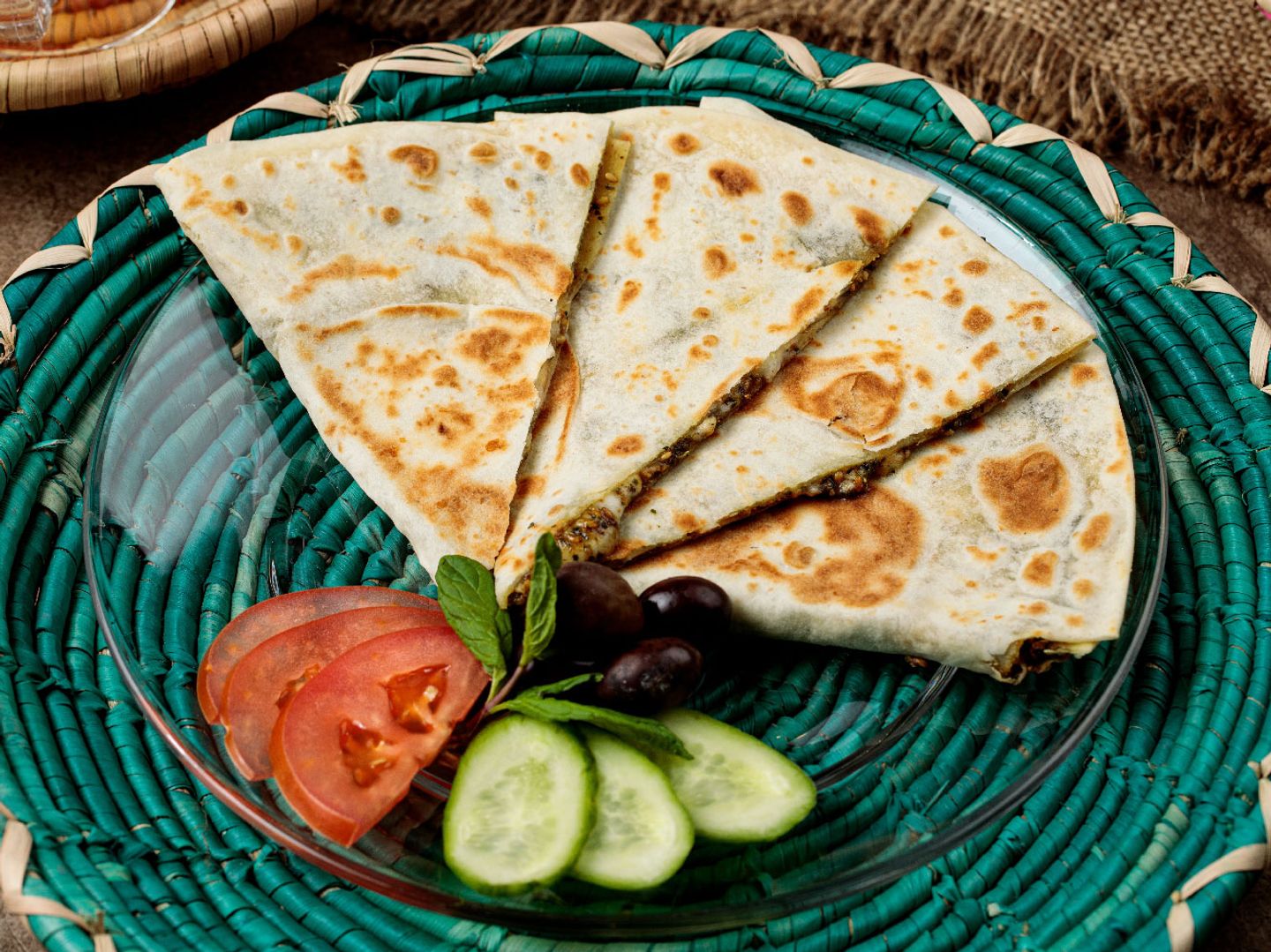 Zaatar And Cheese Mankoushe