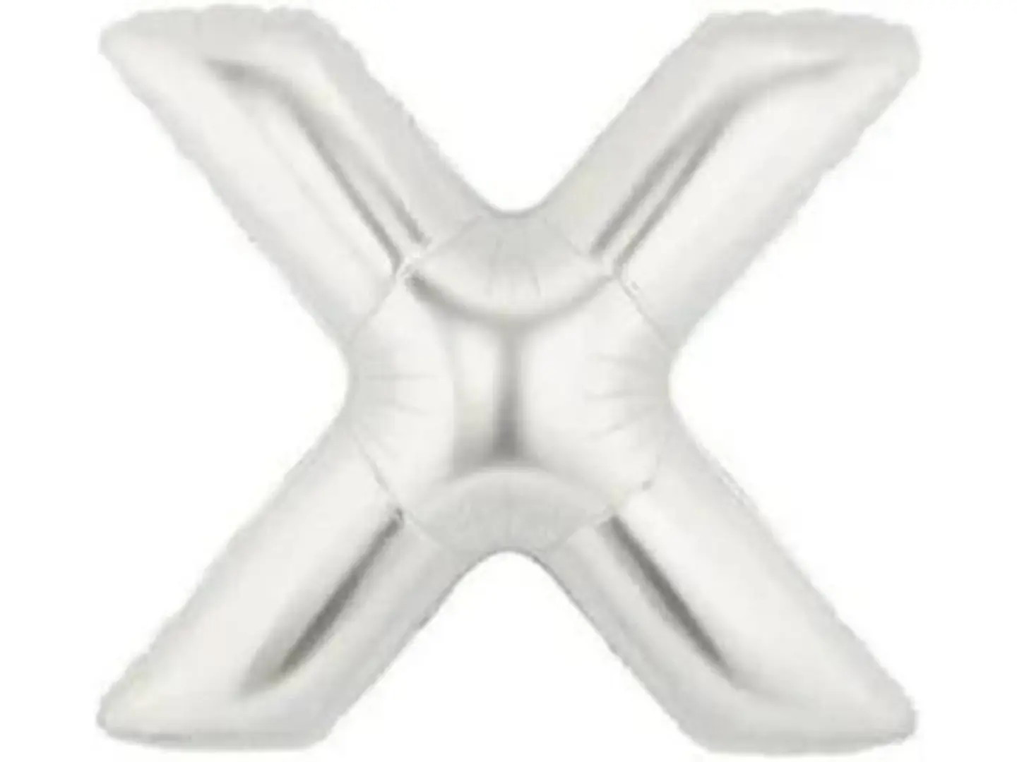 Balloon Letter X Silver