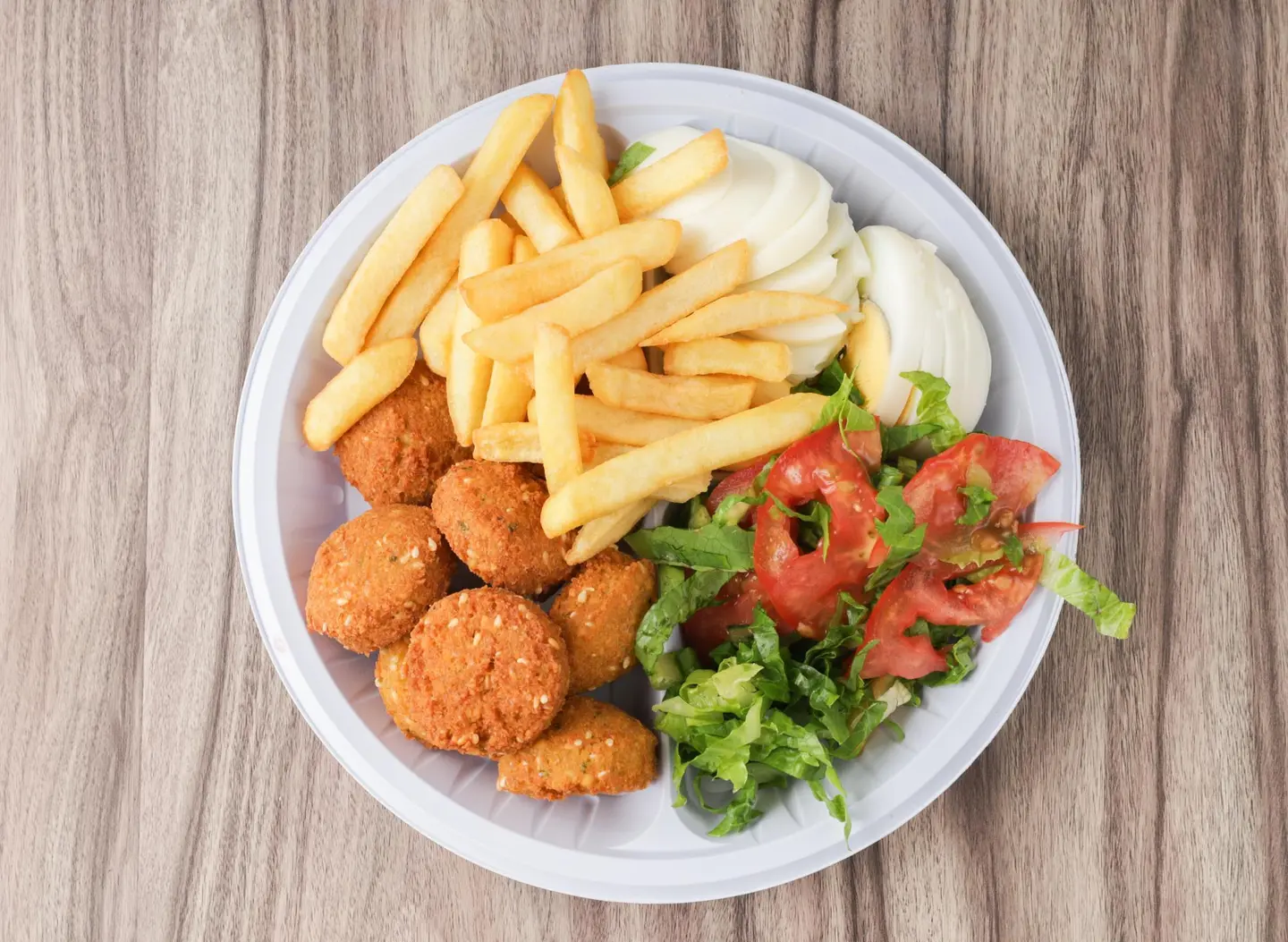 صحن فلافل مشكل