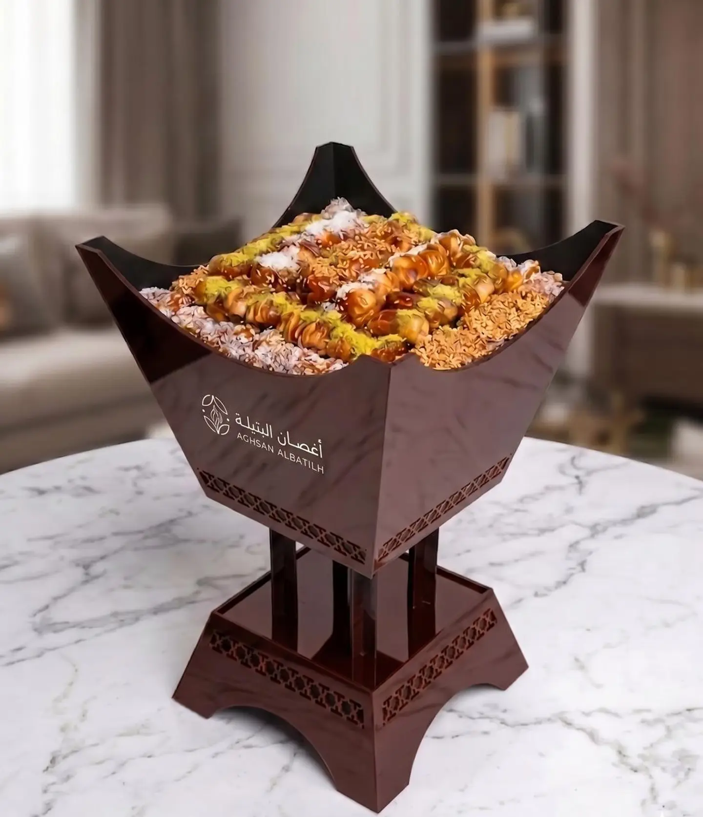 Dates Mubkhra Platter Stuffed With Almonds And Cashews S