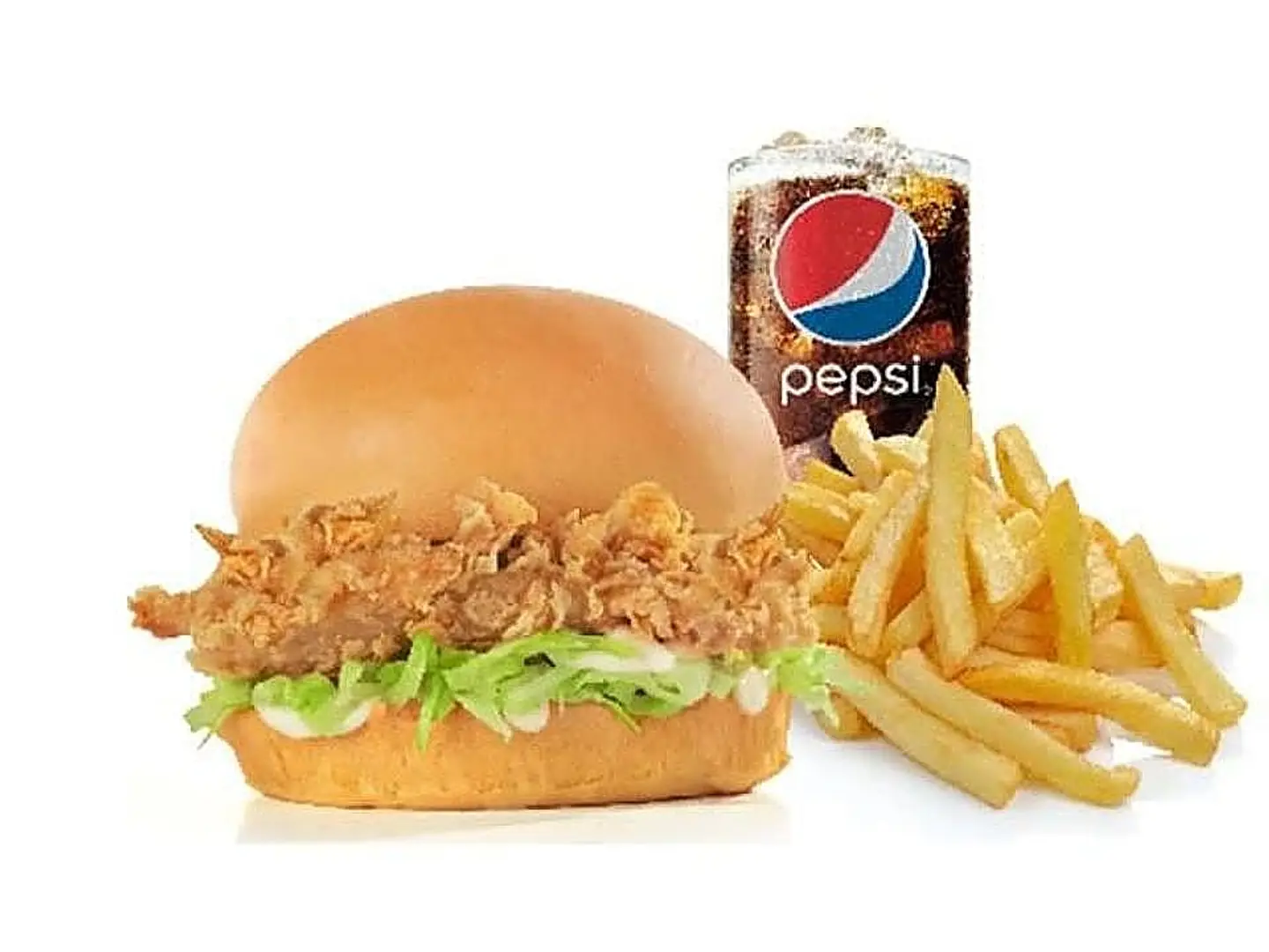 وجبة زنجر مع بيبسي