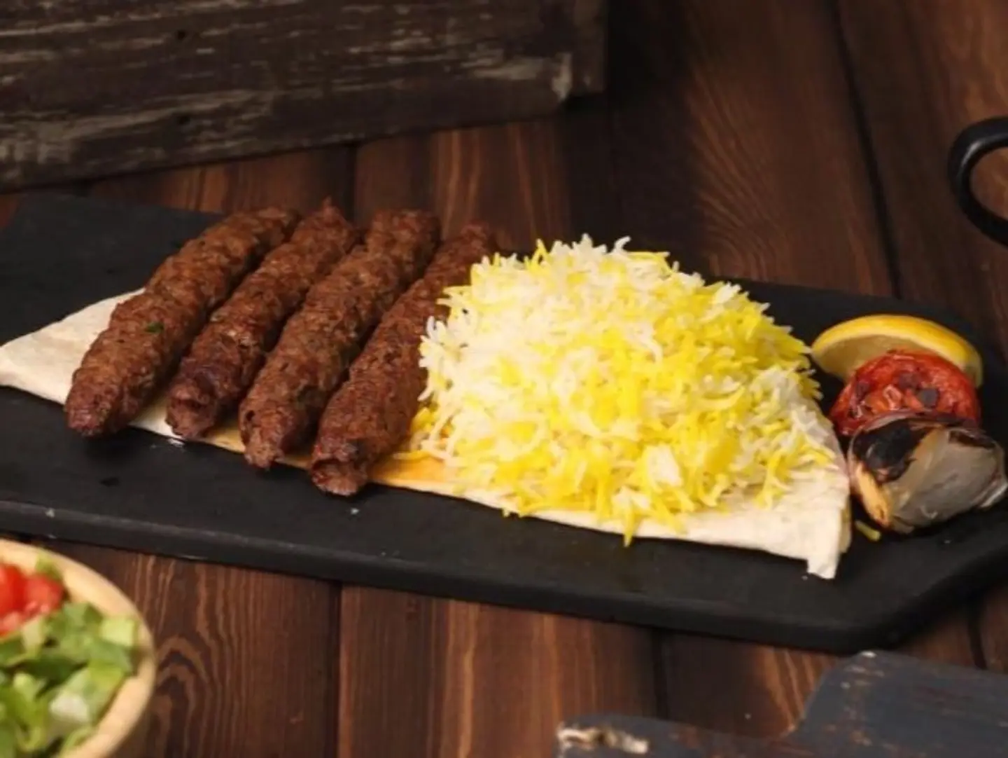 أوصال لحم مع الرز