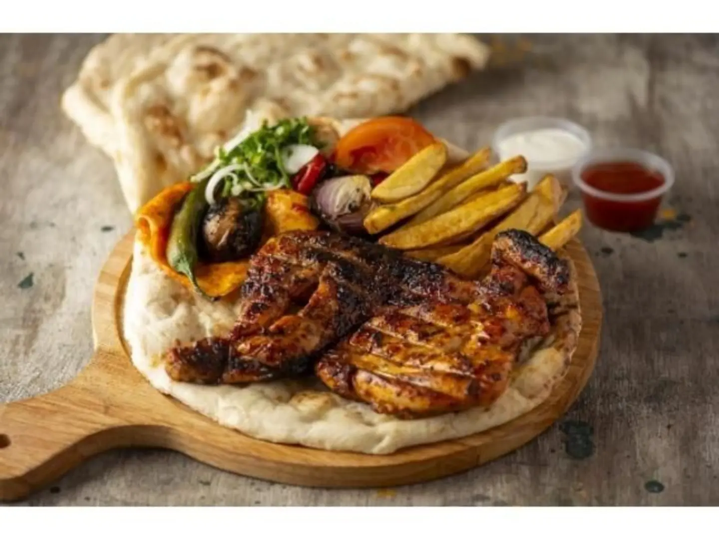 نص دجاج مشوي فحم