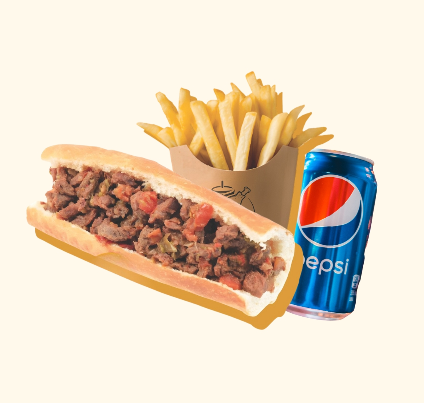 وجبة شاورما لحم