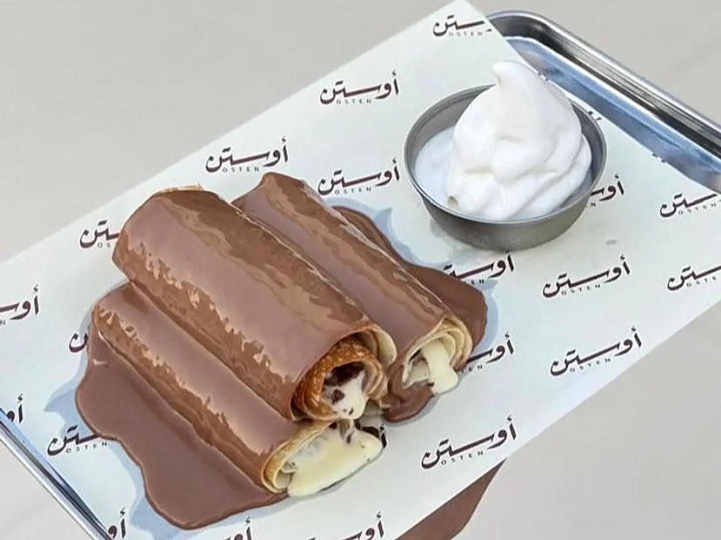 Salted Carmel Flake Crepe Roll