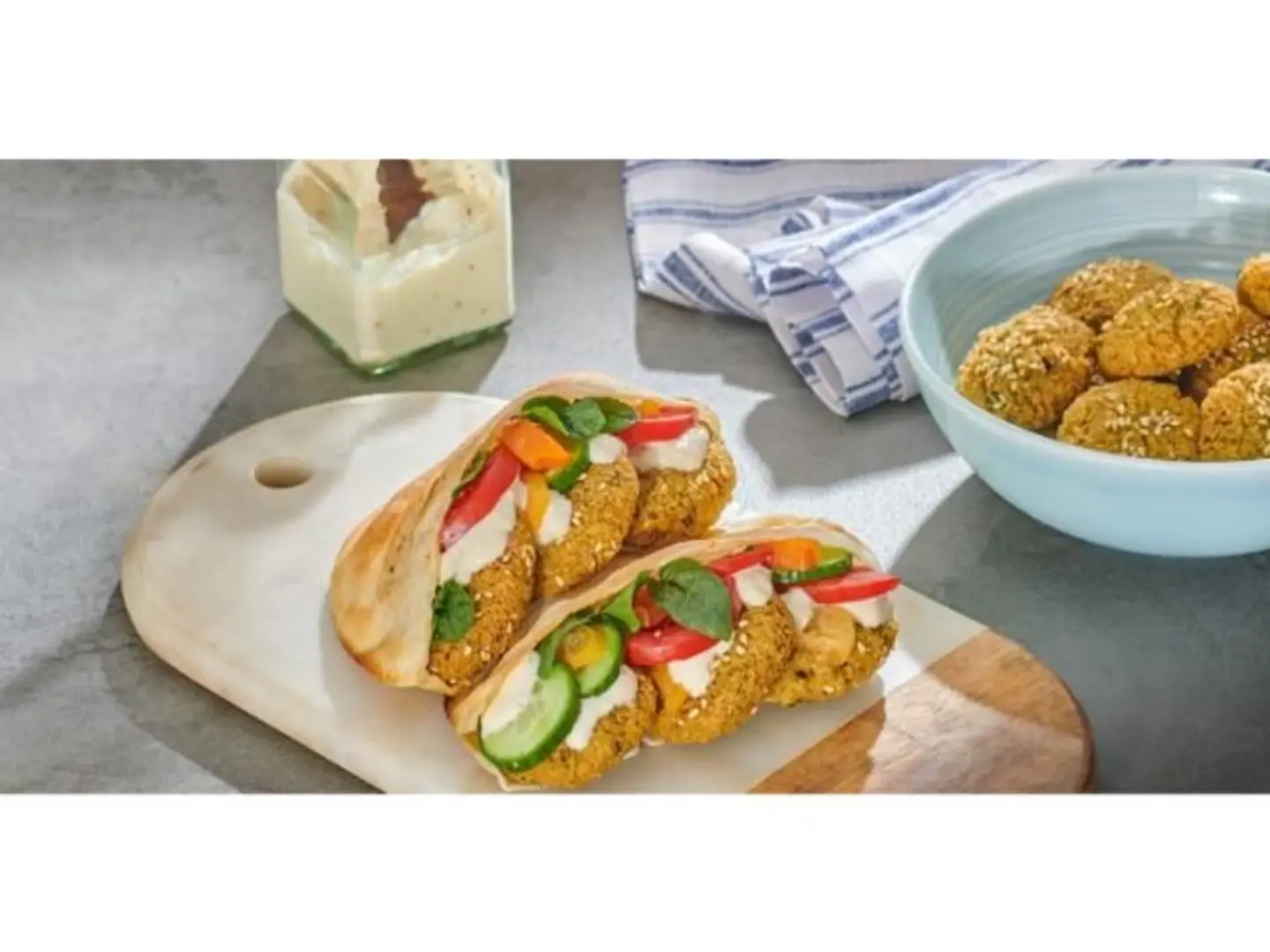 Falafel With Cheese Sandwich