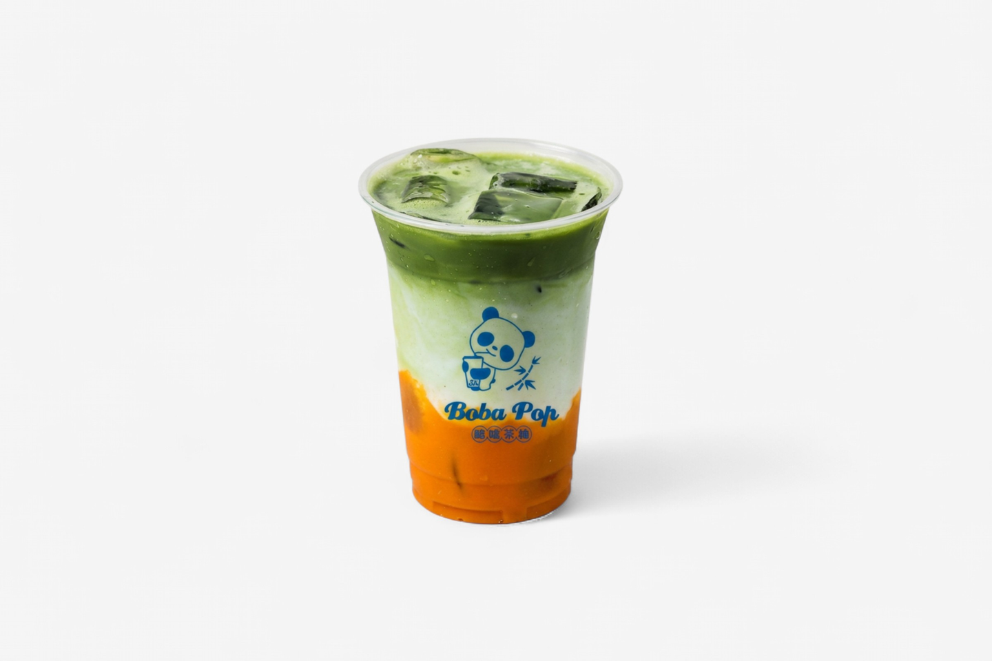 Mango Matcha Boba