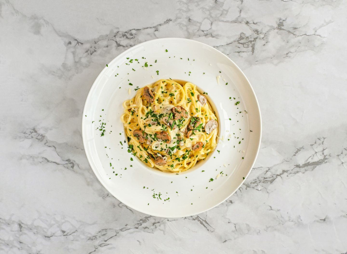 Cream Mushroom Pasta