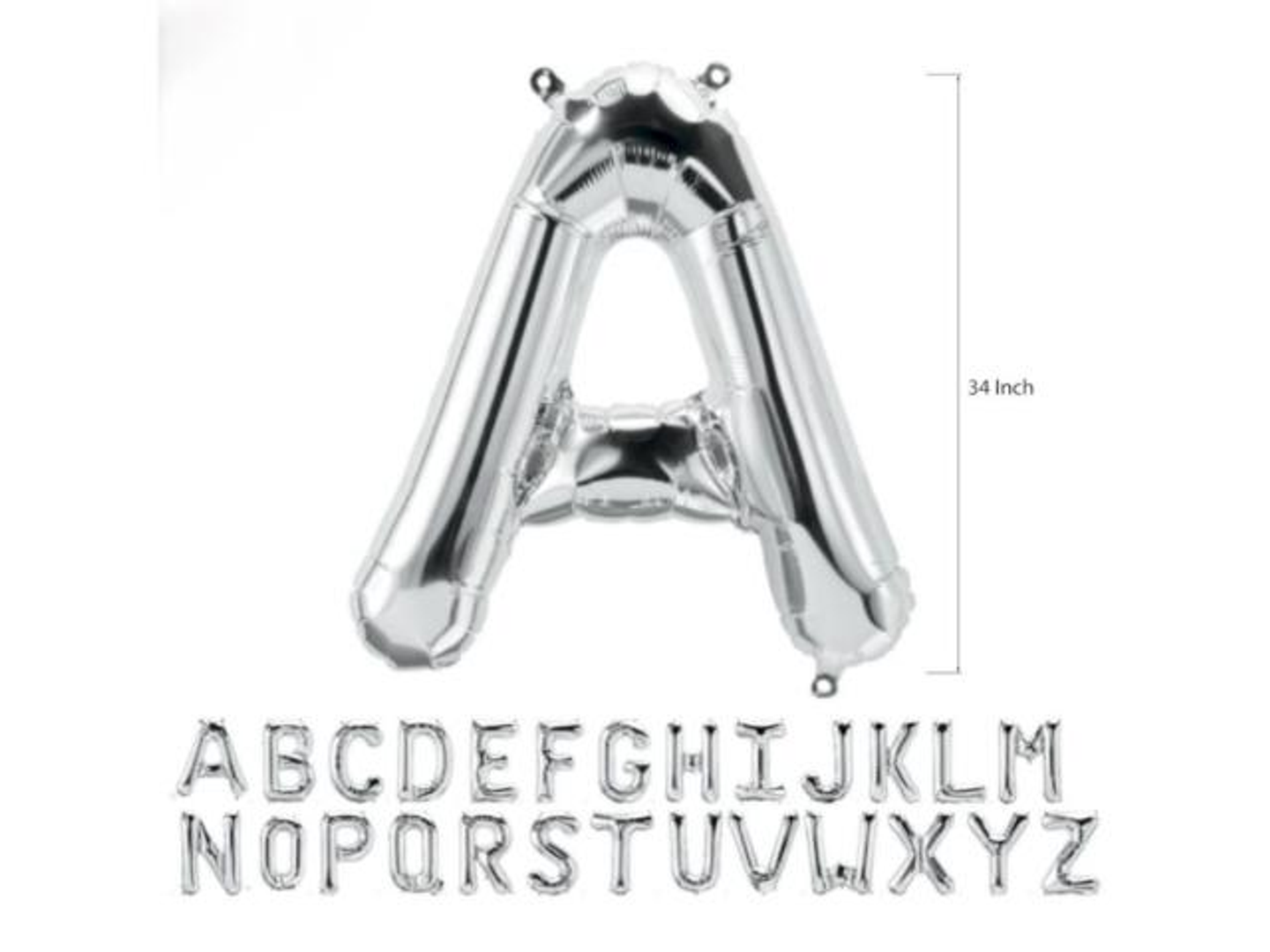 Silver Letter Balloons
