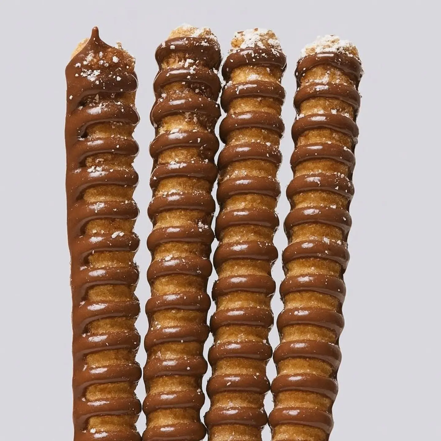 أصابع الوافل بالتشوكلت