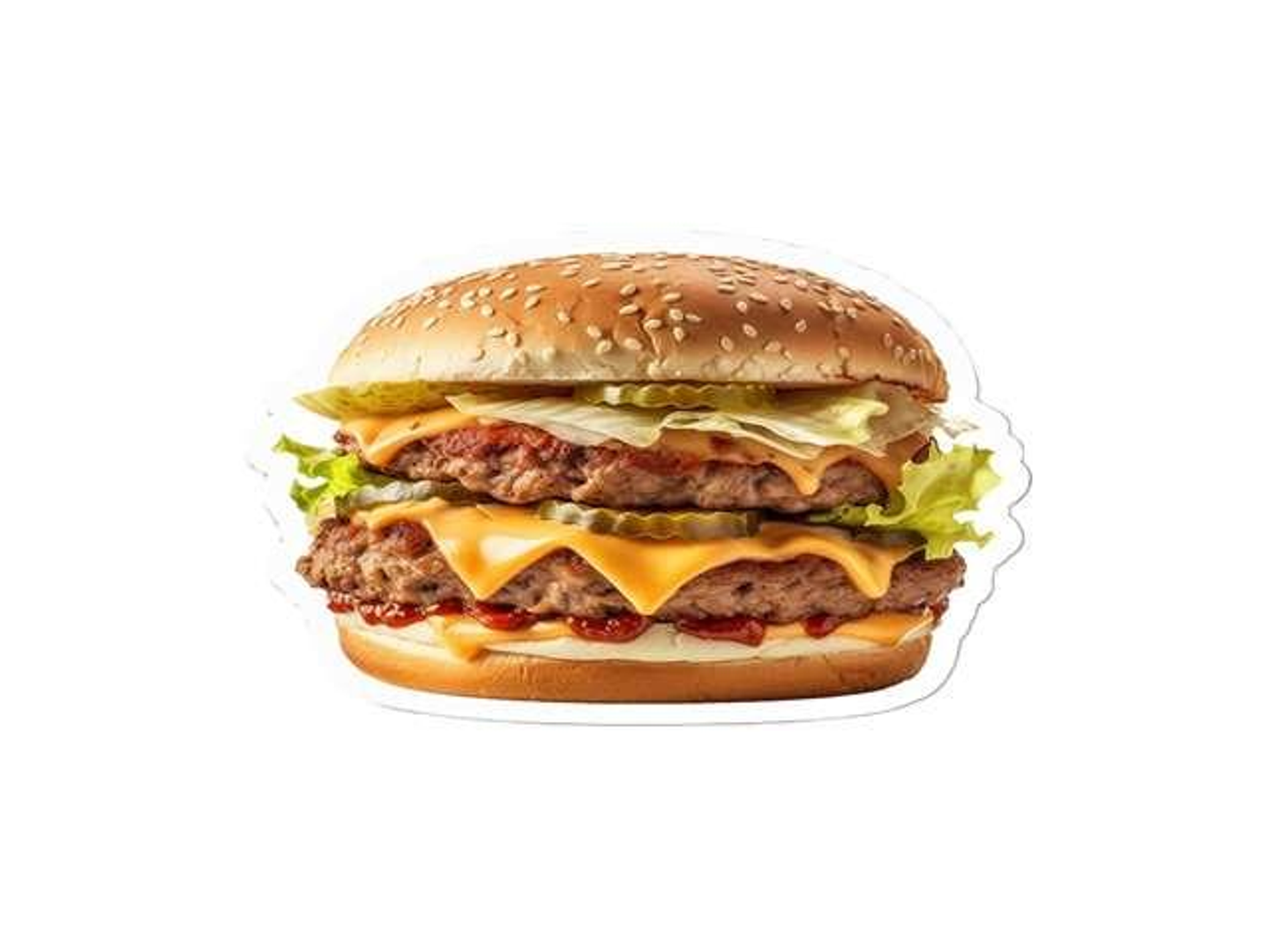 دبل برجر لحم