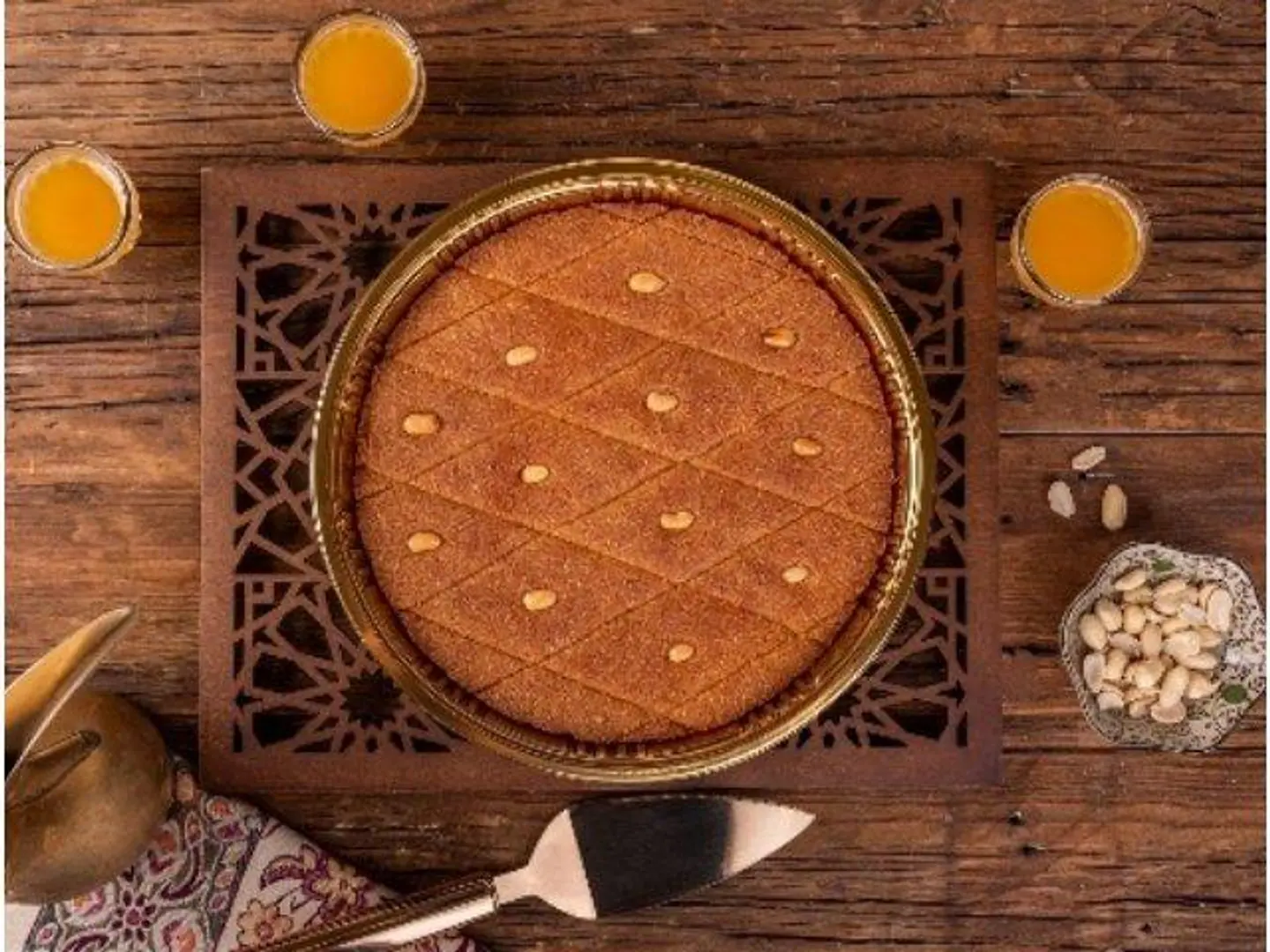 بسبوسة مصرية صحن