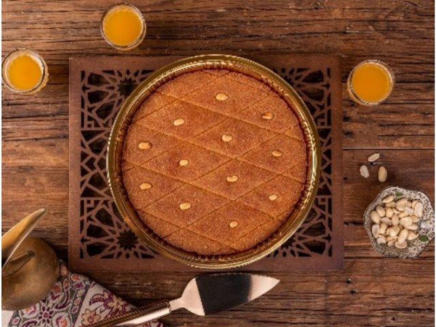 بسبوسة مصرية صحن