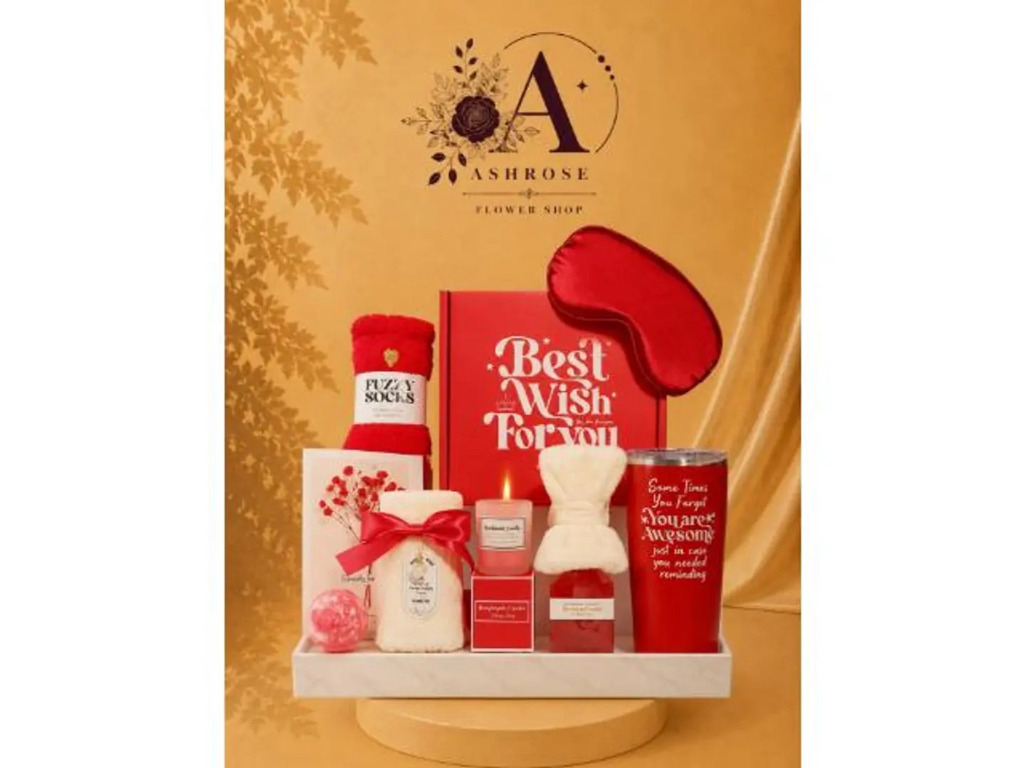 Ashrose Red Luxury Gift Box A Warm & Heartfelt Gift Collection