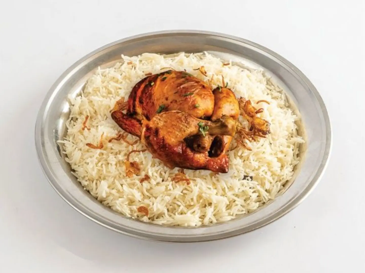 حبة دجاج شواية مع رز بشاور