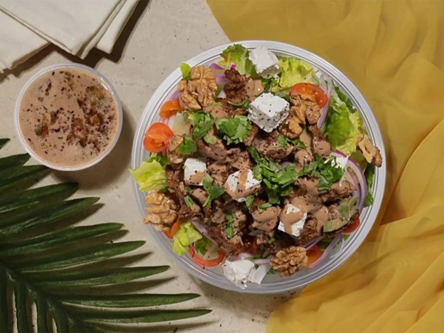 سلطة شاورما لحم بقري