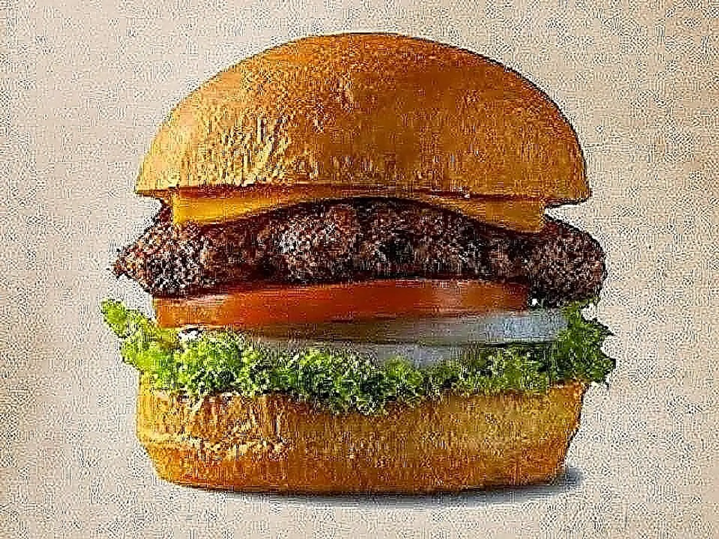 وجبة برجر لحم سنجل