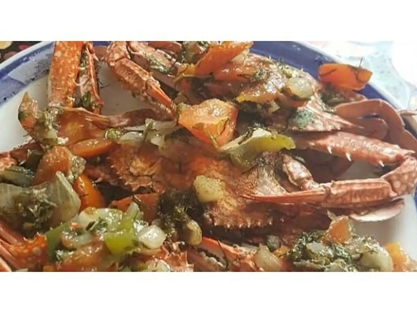 سلطعون مع بهارات الفلفل