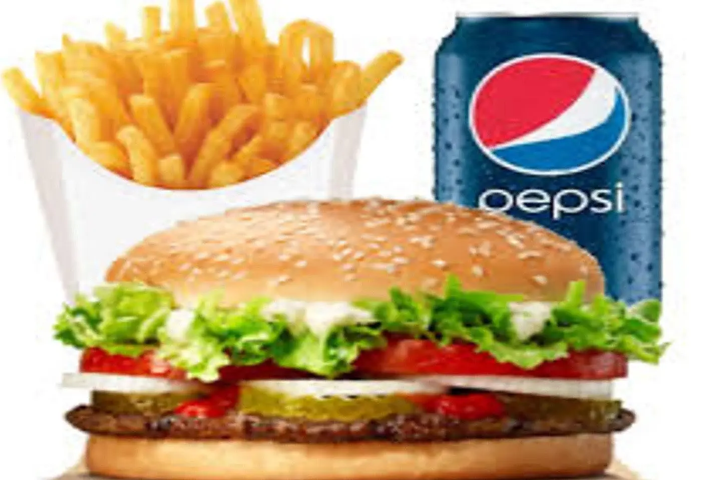 برجر لحم وجبة فردية