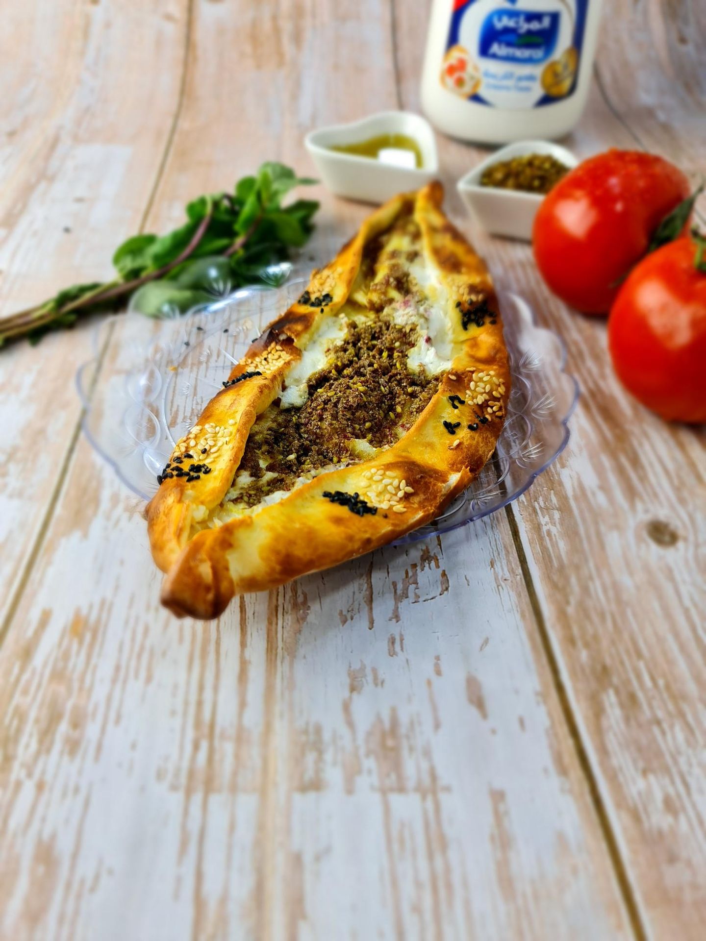 فطيرة جبن بالزعتر
