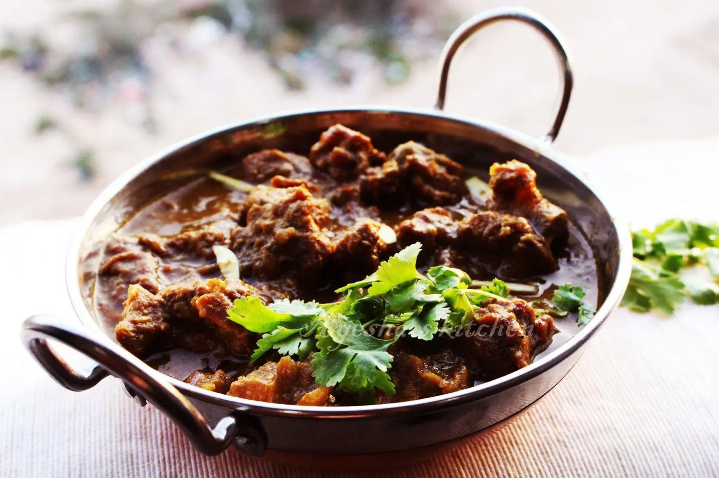 Beef Kadhai + Roti