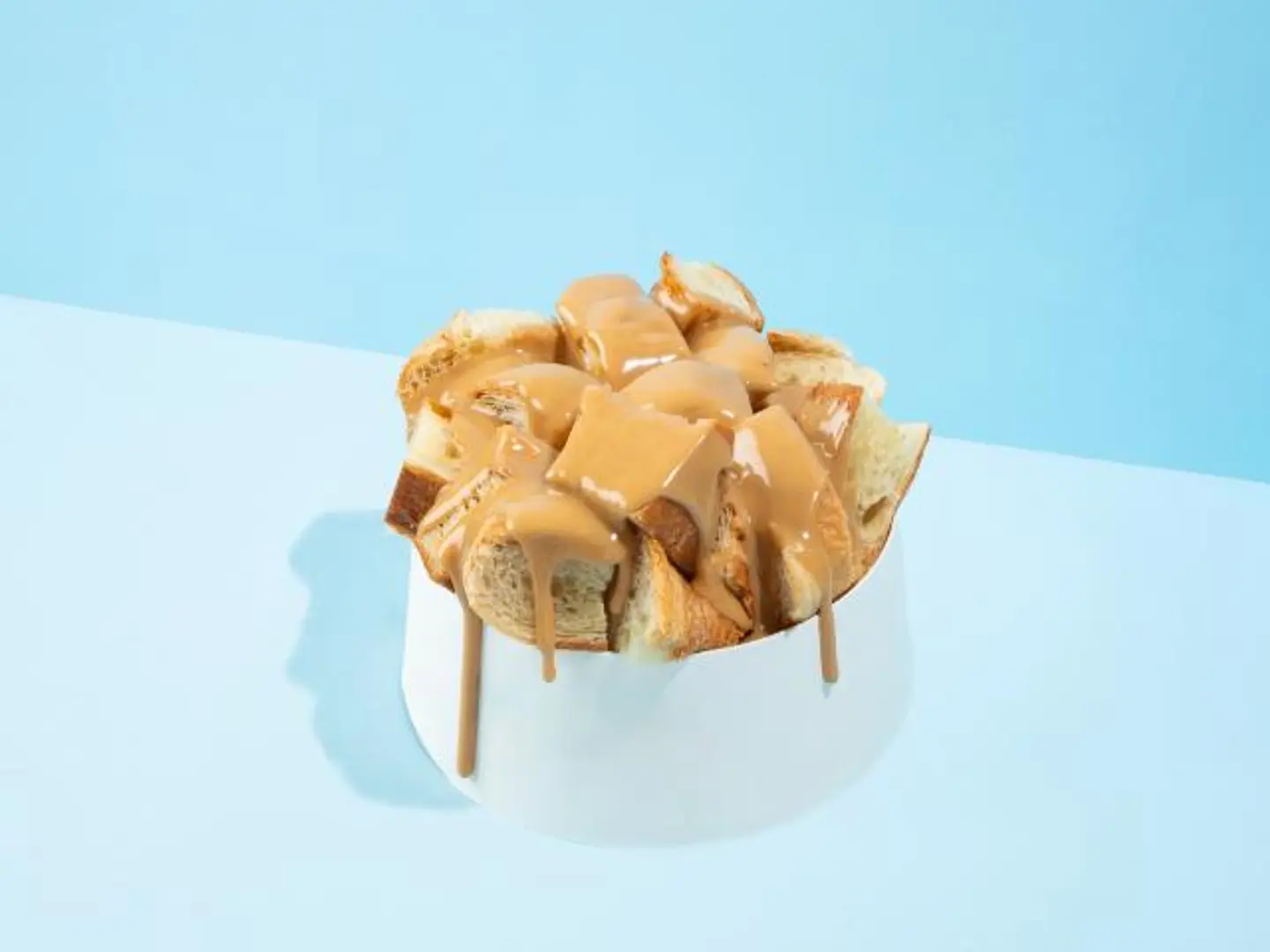Croissant With Milk Biscuit Sauce