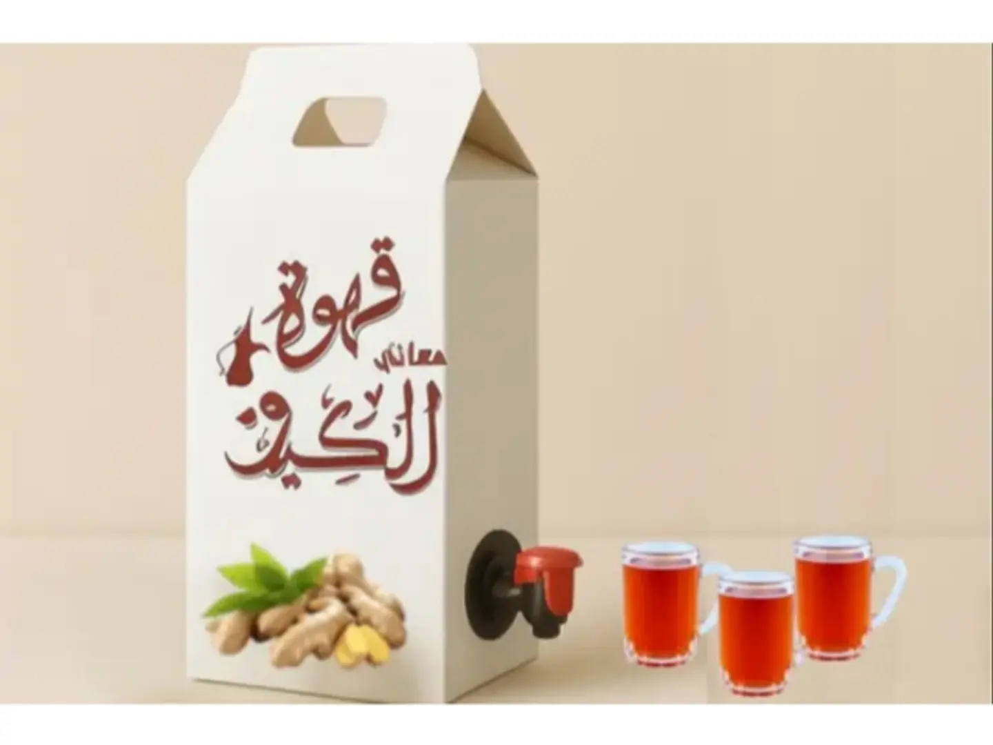 Ginger Tea Box - With Sugar