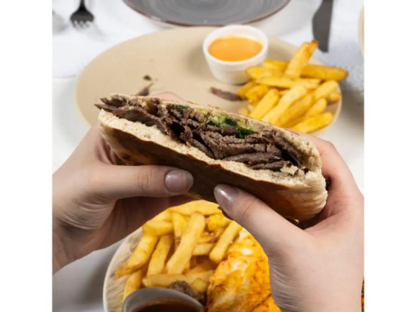 Beef Shawarma With Shami Bread