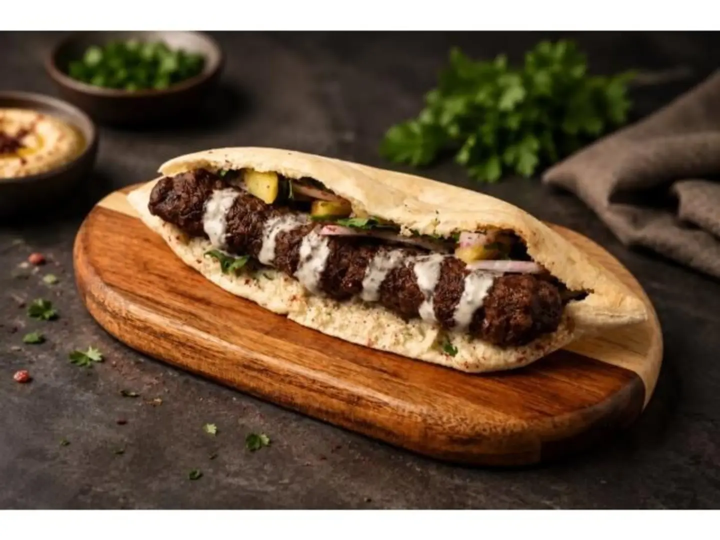 Eggplant Beef Sandwich