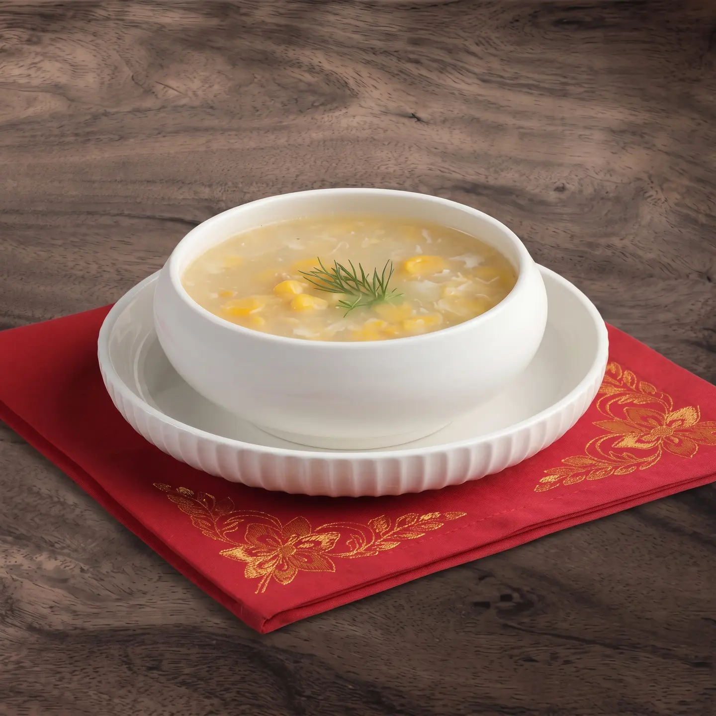 شوربة الدجاج بالذرة