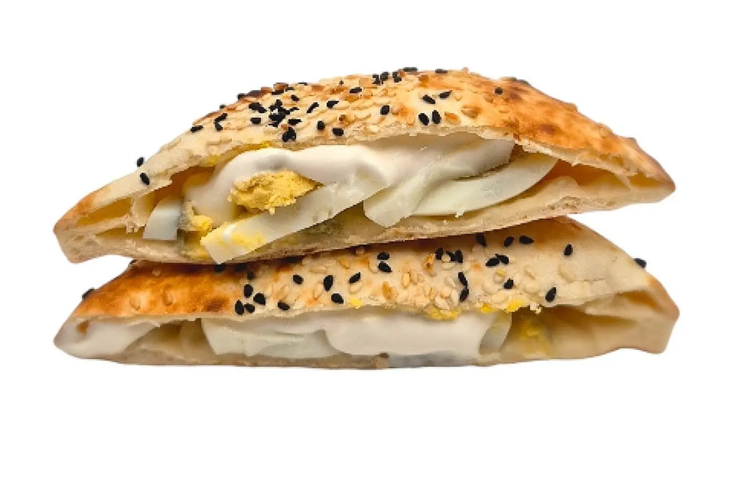 بيض مسلوق بالجبن