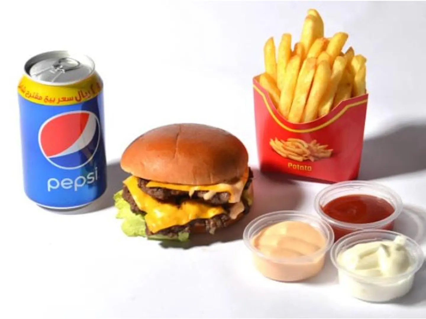 Double Beef Burger Meal