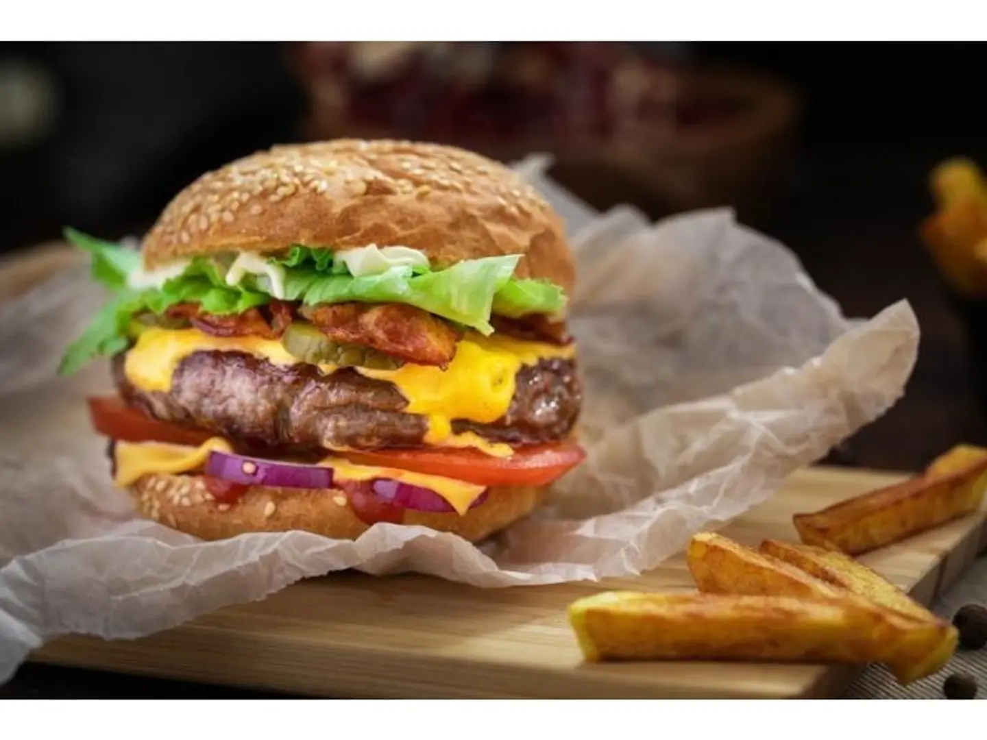 برجر لحم جبنة