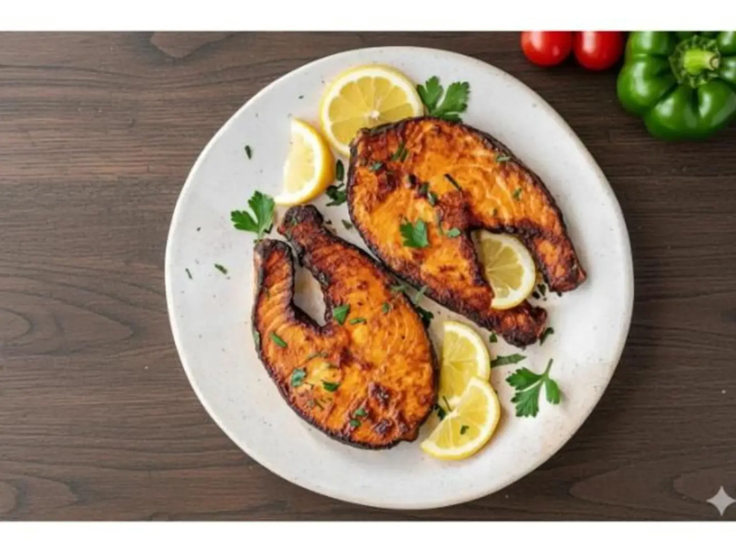 سمك السالمون مشوي