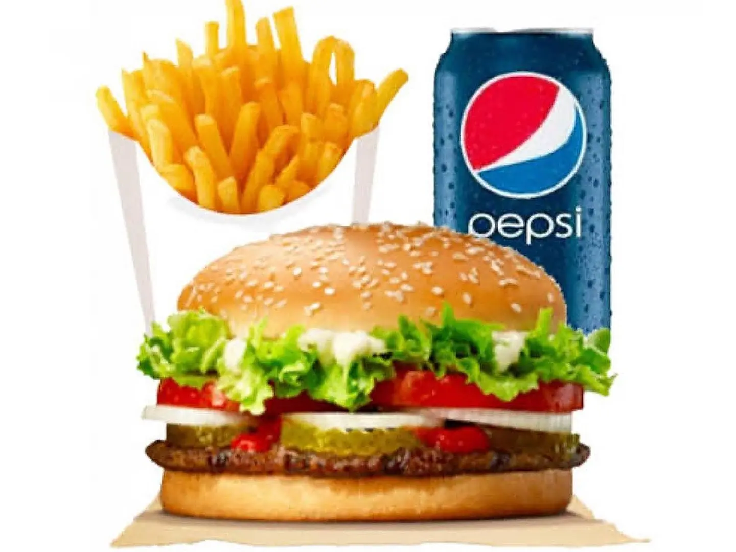 وجبة برجر لحم