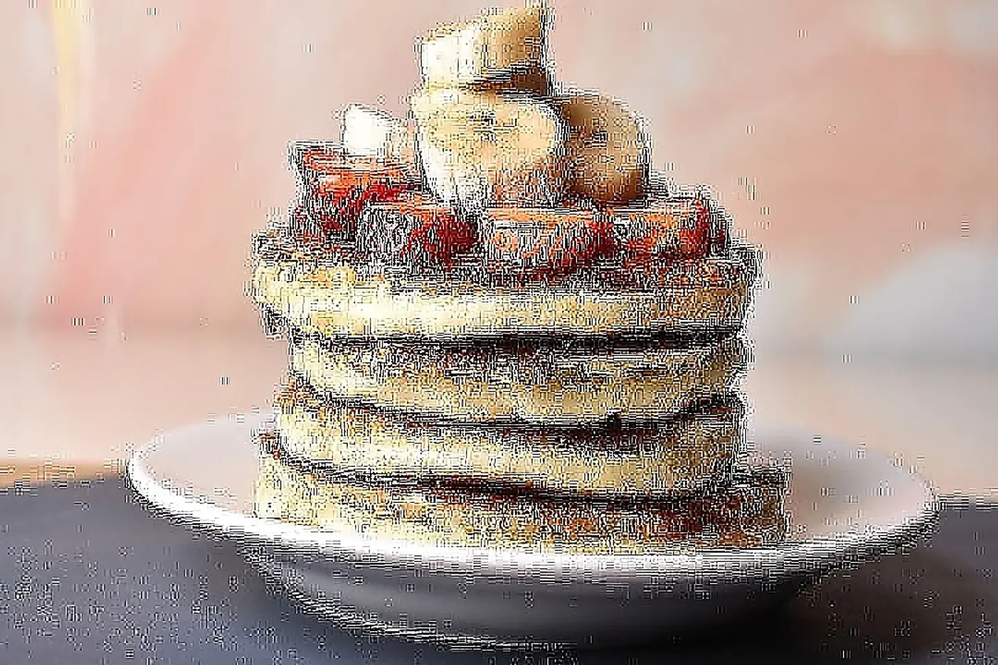 Honey And Fruit Pancakes