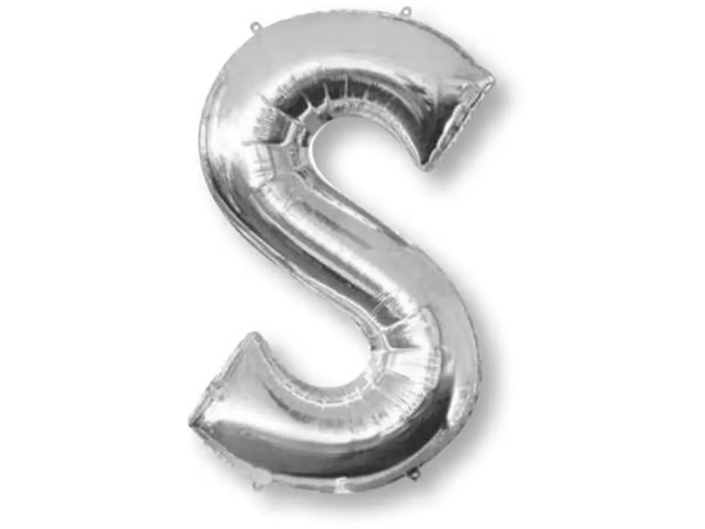 Silver Balloon Letter S