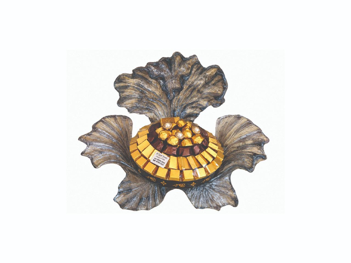 Wrapped Chocolate Tray Flower