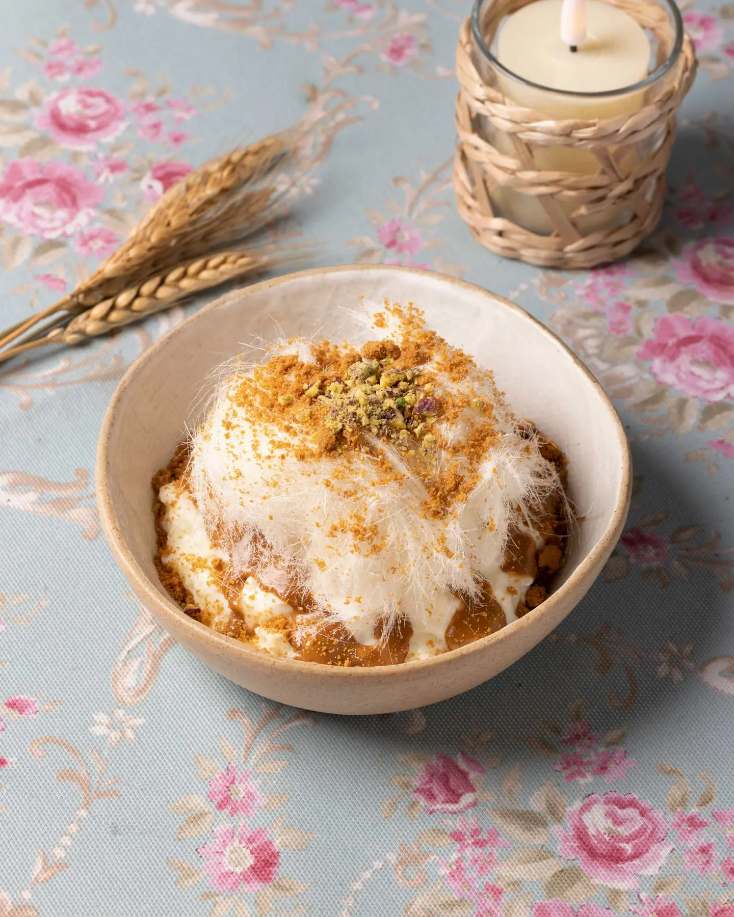 أرز بحليب فيوجن مع غزل البنات