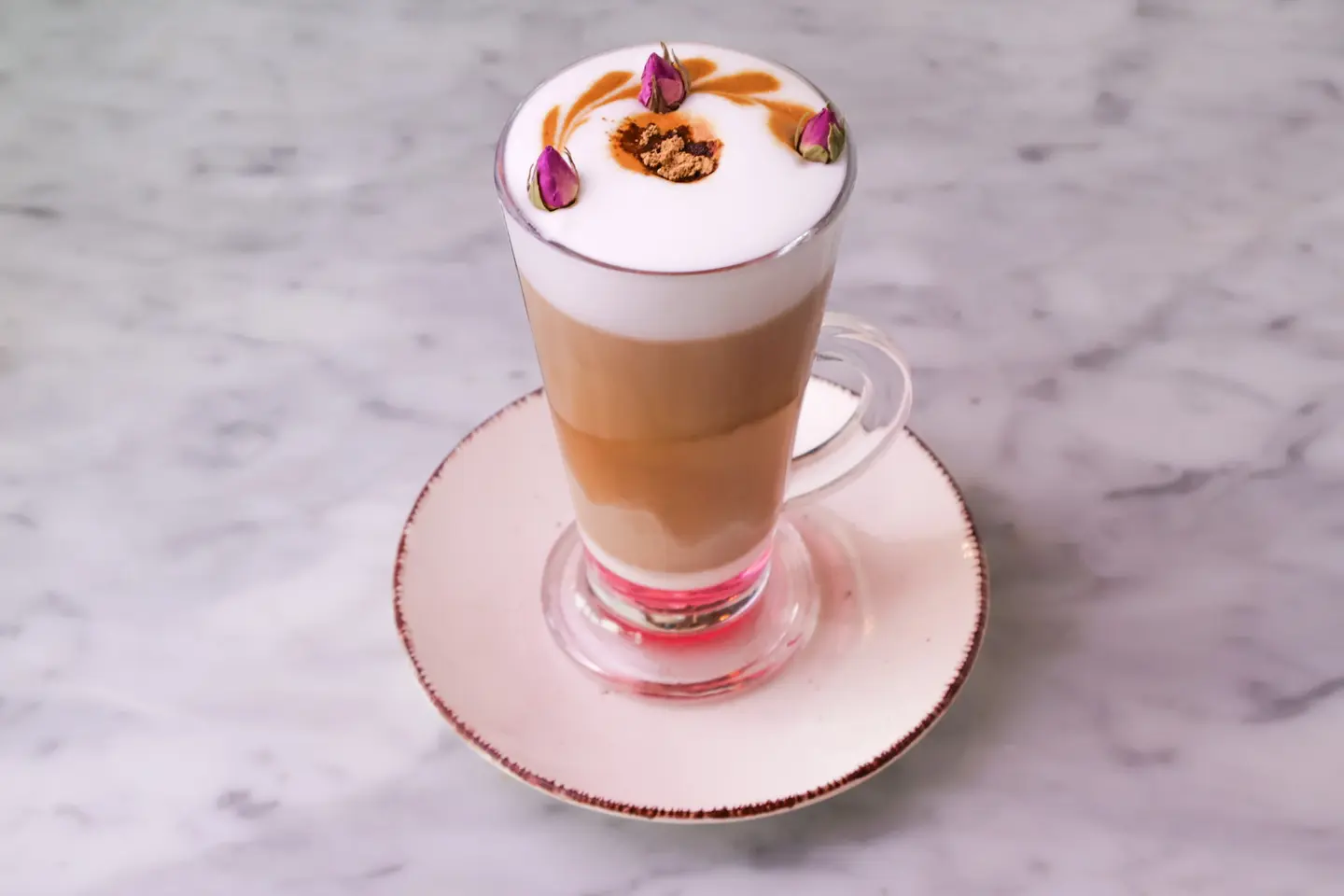 Rose Cardamom Latte