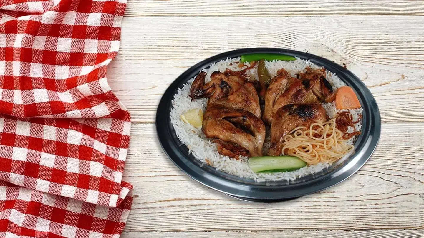 Half Charcoal Chicken Mathlouthah