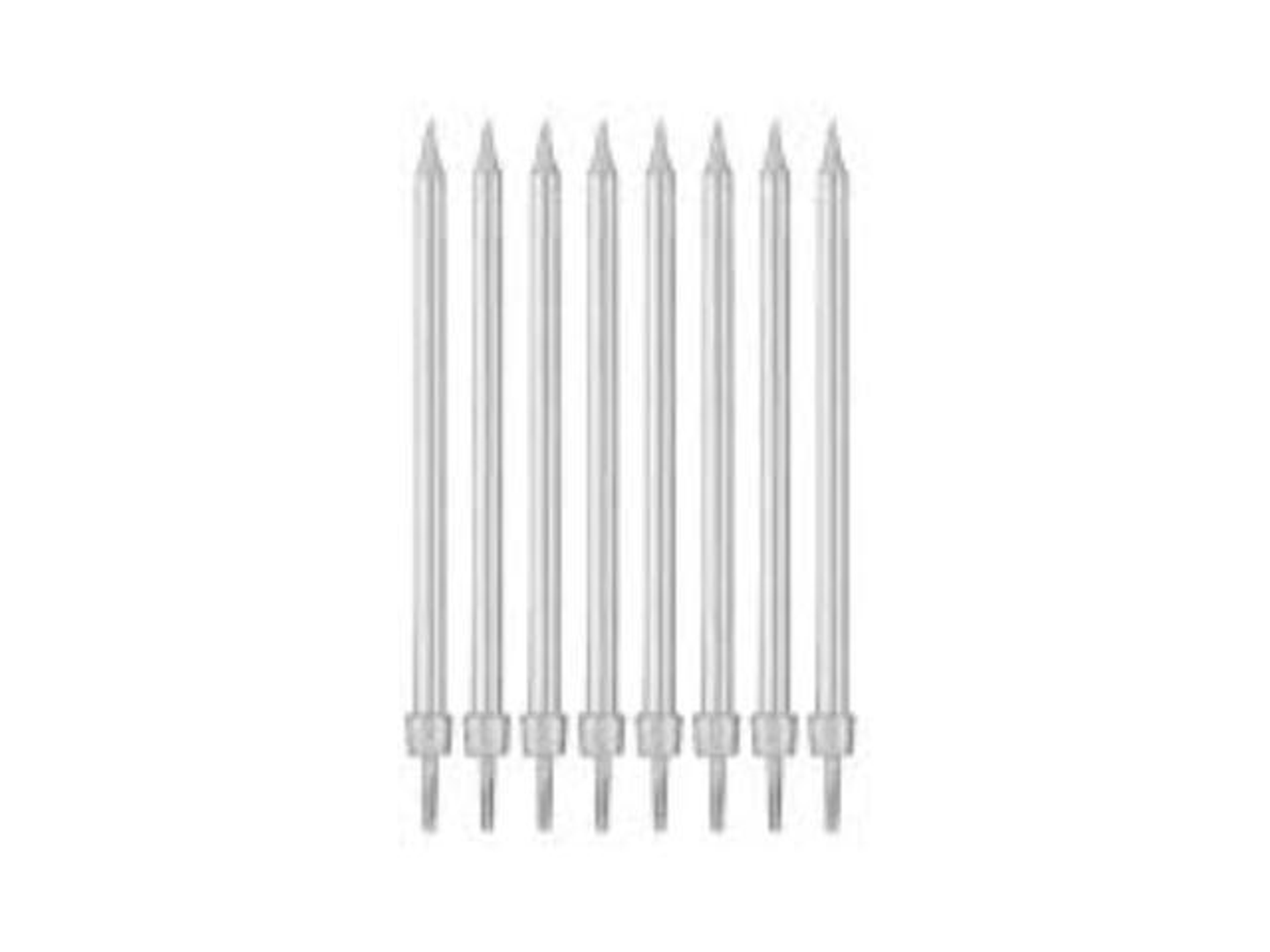 شموع عيد ميلاد فضي