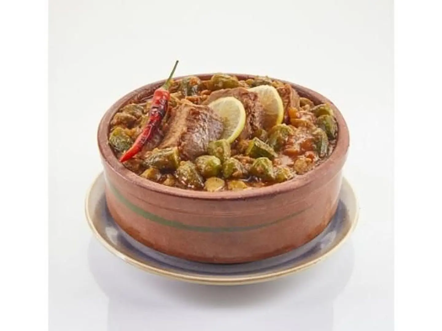 طاجن بامية سادة