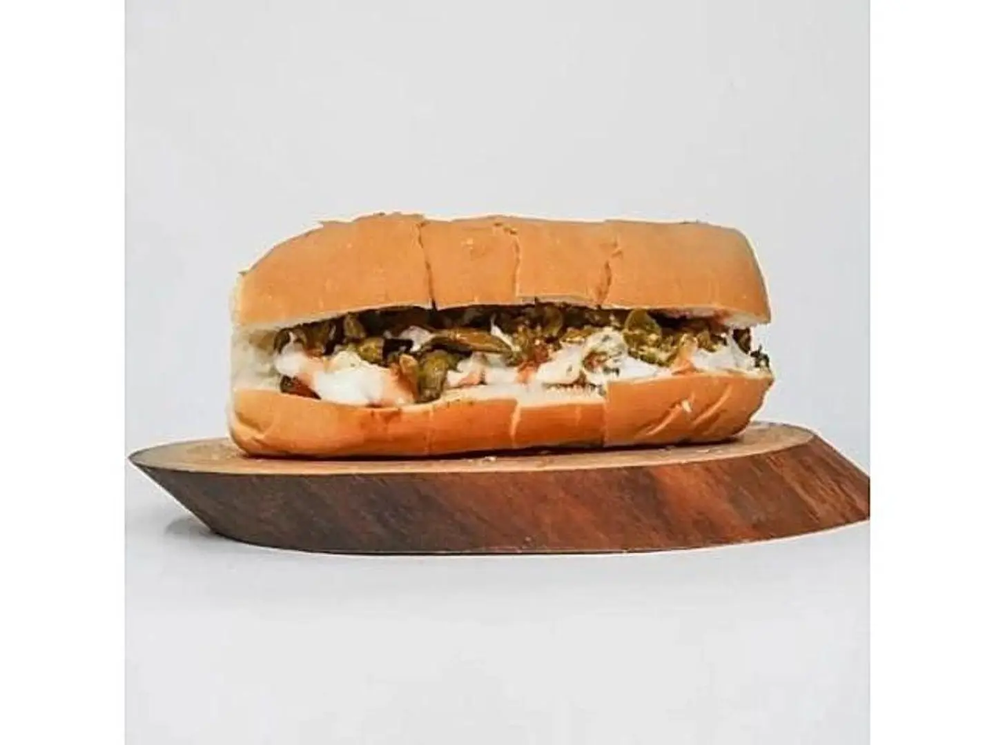 Minced Meat And Cheese Sandwich