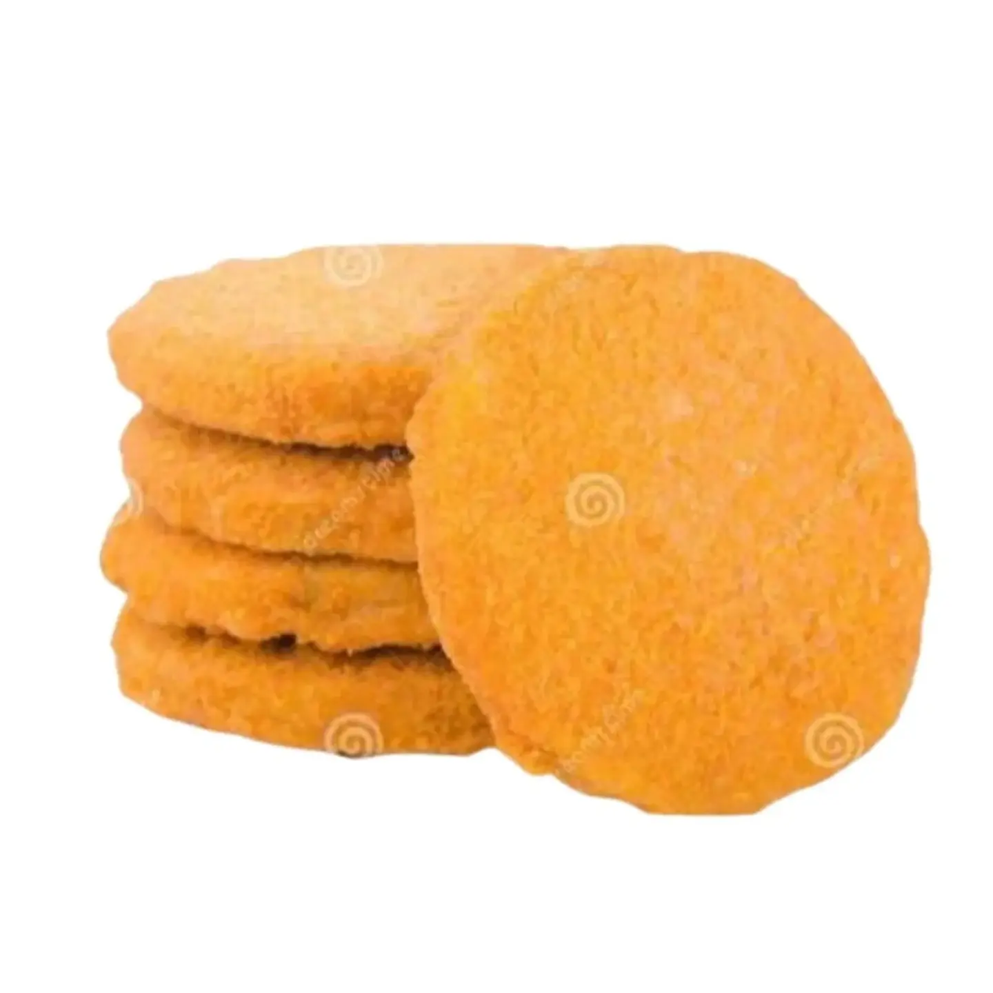 برجر دجاج مجمدة مغطاة بالبقسماط