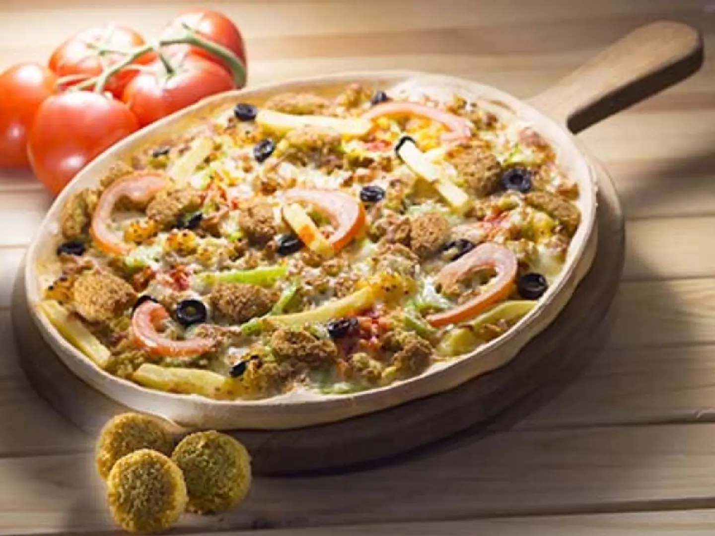 Medium Falafel Pizza