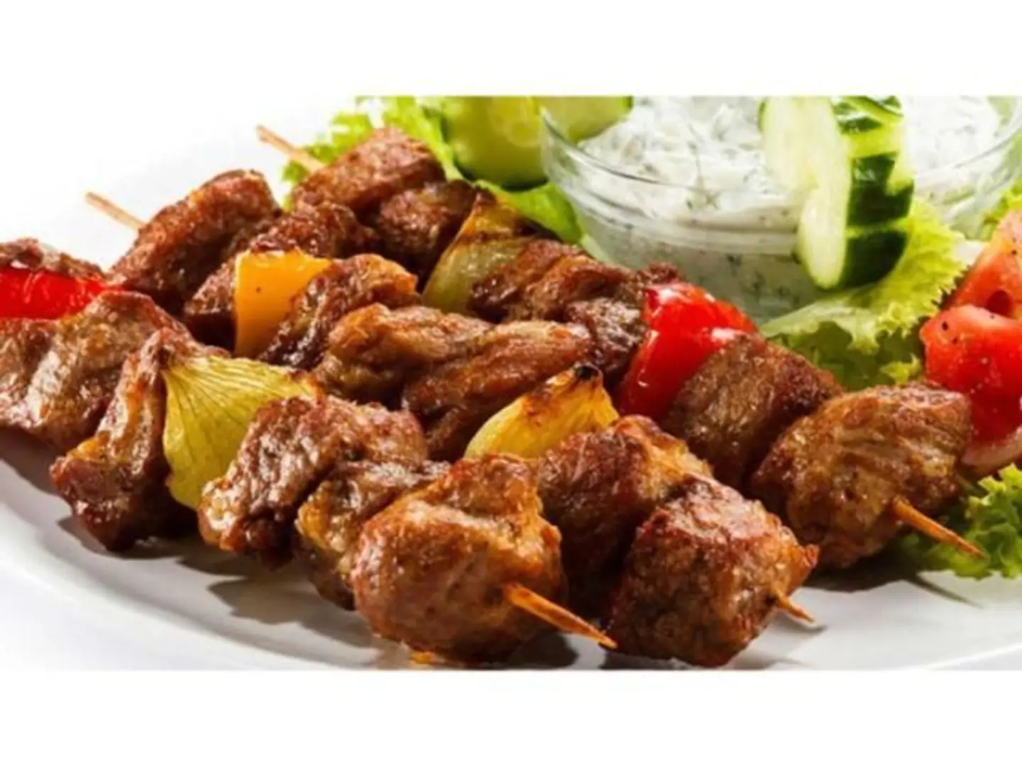 Beef Shish Kebab Plate (3 Skewers)