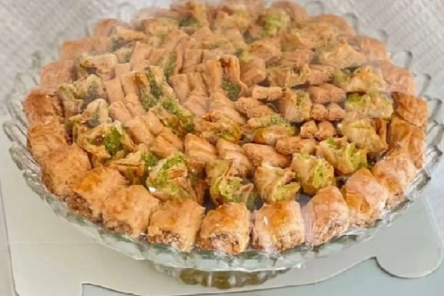 صينية بقلاوه كريستال