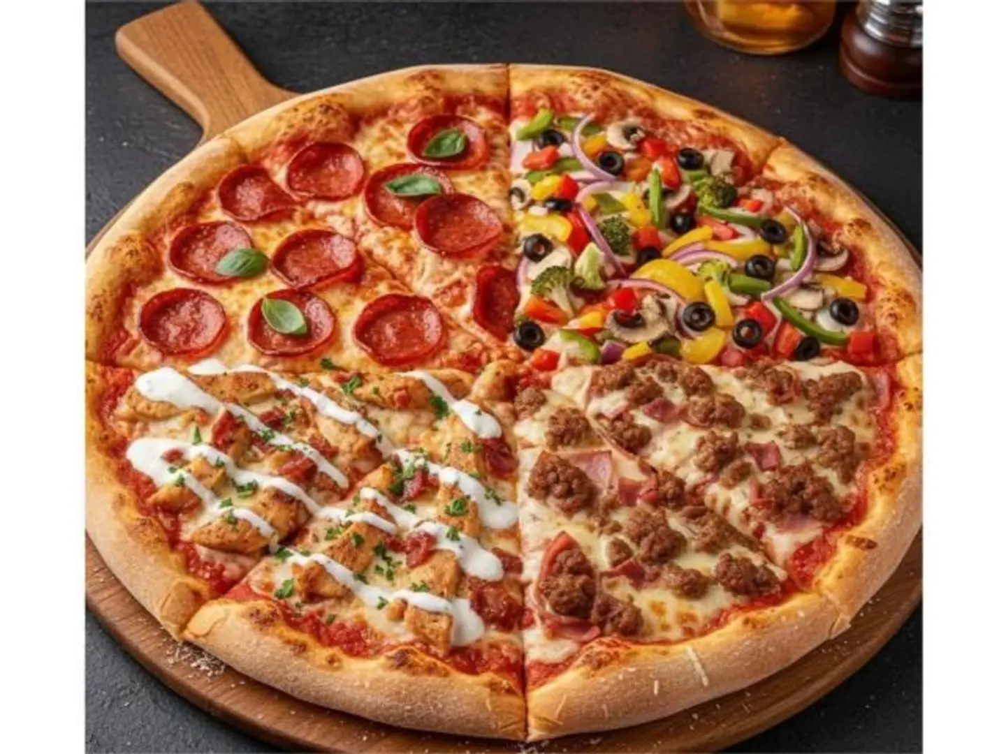 بيتزا 4 نكهات